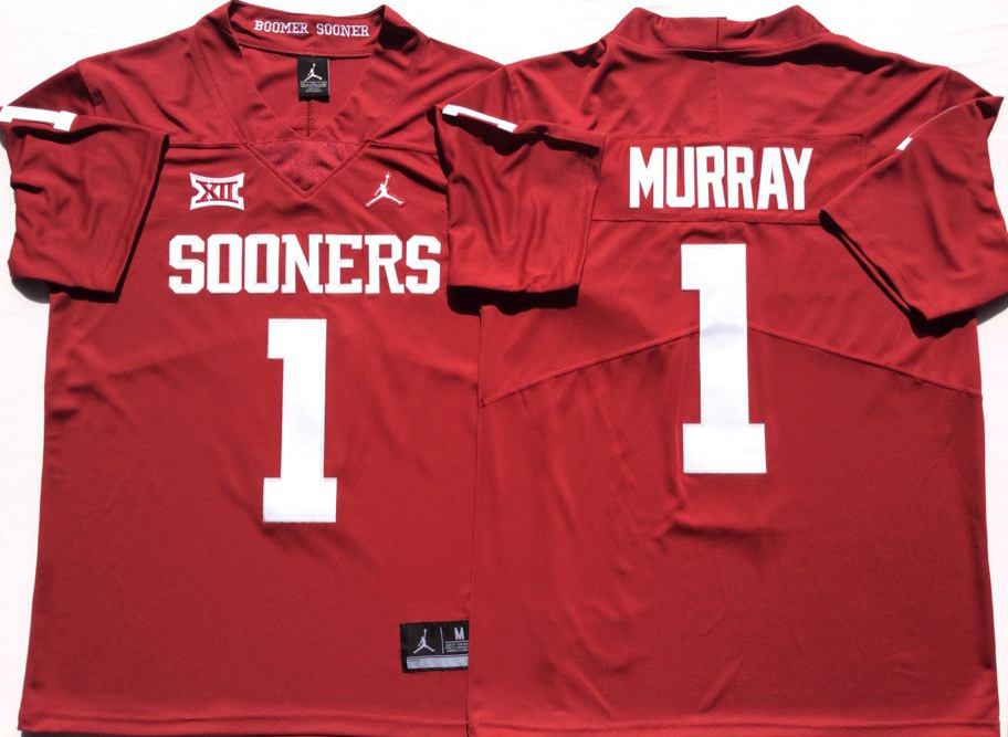 NCAA Men Oklahoma Sooners Red #1 MURRAY